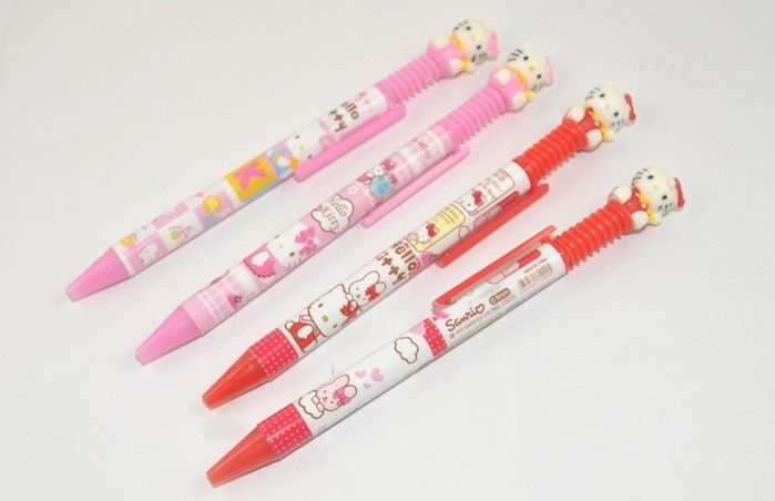 Hello Kitty design ball point pens,4 Pcs  1025  