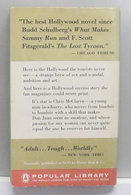   AFFAIR by Robert Carson vintage pb 1959 gc Hollywood Romance  