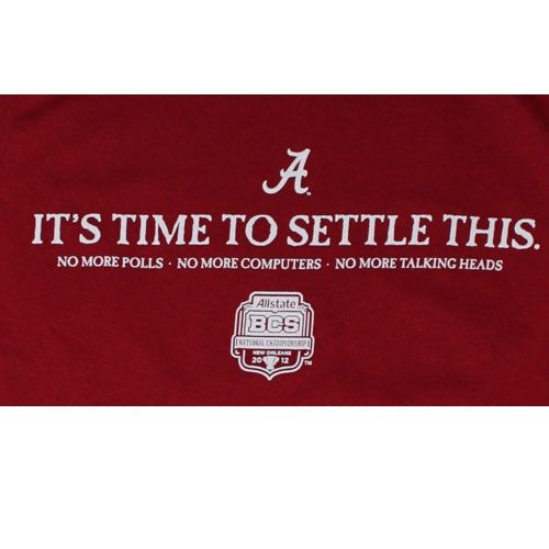 Alabama T Shirts   2012 BCS National Championship   Alabama vs LSU 