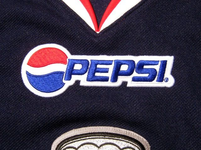 NEW SEWN Men L Stanley Cup Playoffs Pepsi NHL Hockey Jersey Reebok 