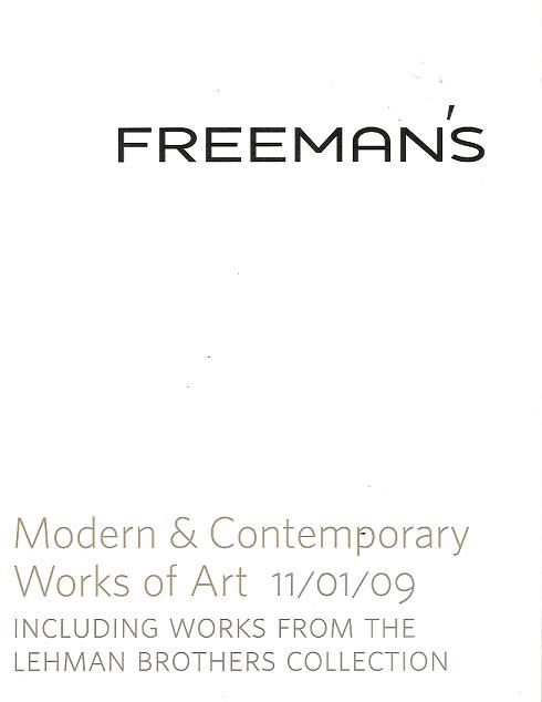 Freemans Modern Contemporary Art Lehman Brothers 2009  