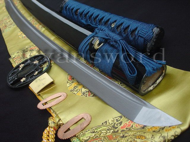 HANDMADE JAPANESE SWORD KATANA FOLDED STEEL BLADE SHARP  