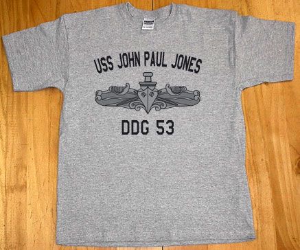 US USN Navy USS John Paul Jones DDG 53 T Shirt  