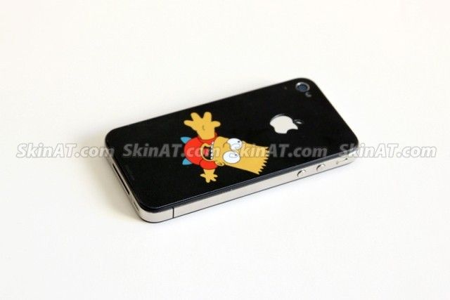 Bart Simpson Apple iPhone 4 Back Skin Sticker