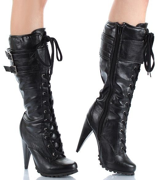 Breckelle Vicky 12 Riding Mid Knee High Heel Lady Boots  